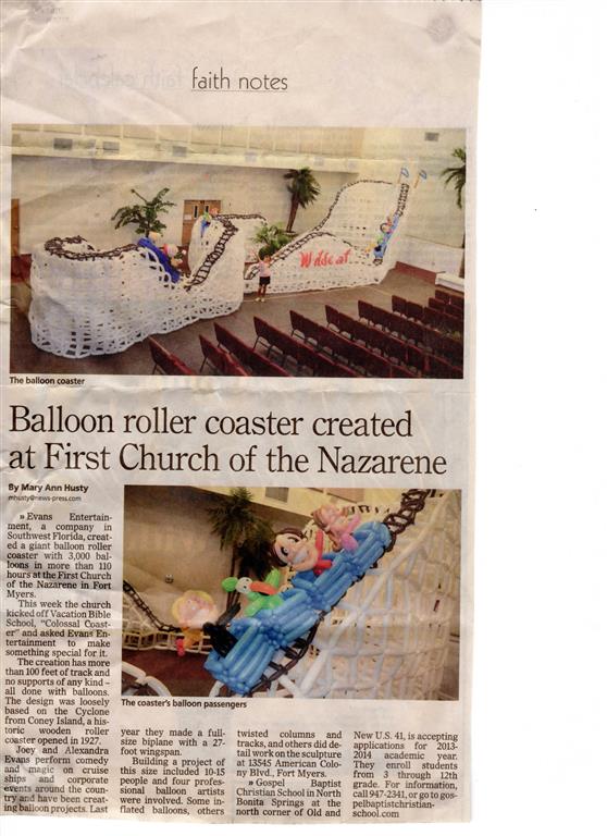 Balloon Roller Coaster Article Medium