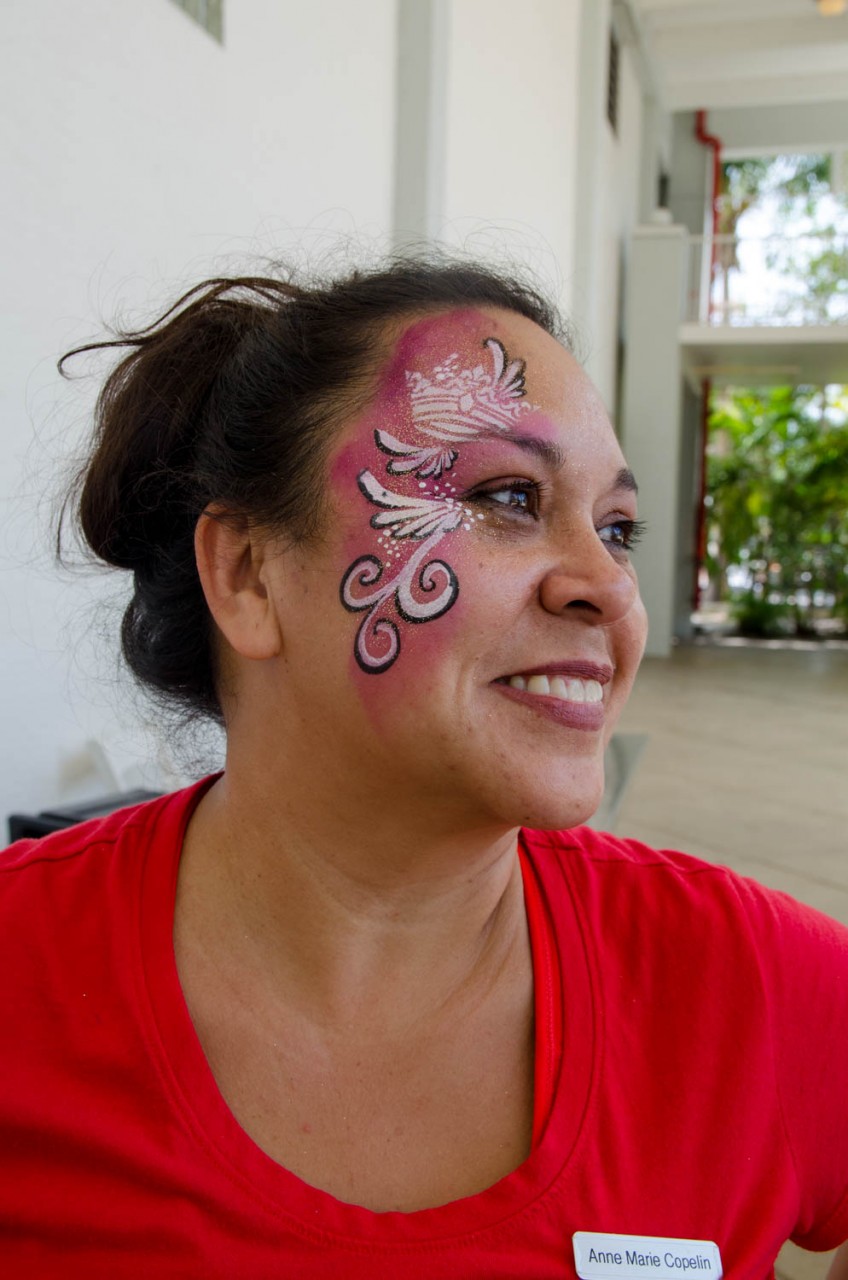 Festive Face Painting Design in Fort Myers Paradise